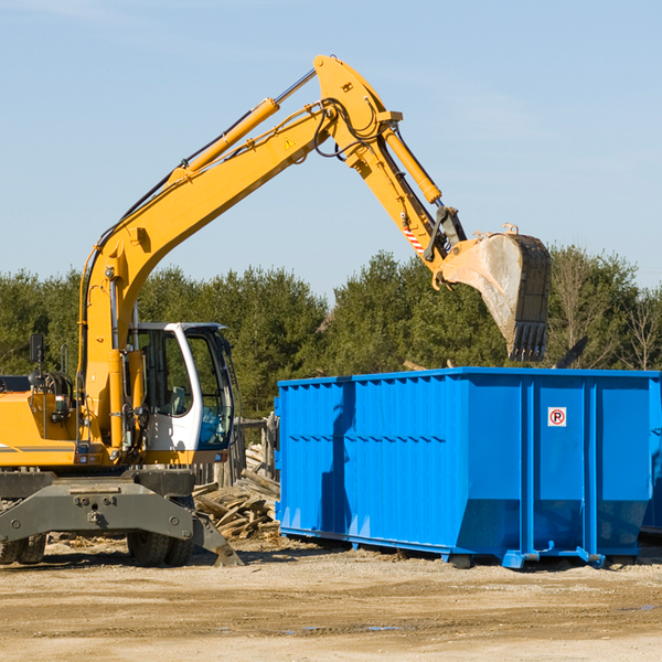 what happens if the residential dumpster is damaged or stolen during rental in Plato Illinois